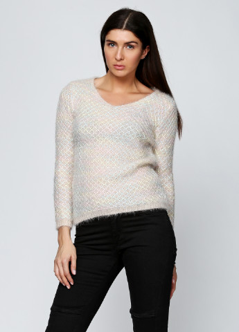 Бежевый демисезонный пуловер пуловер Nicole