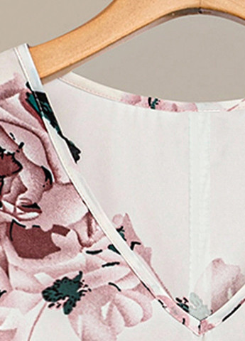 Бузковий літній комплект (блуза, штани) SHEIN