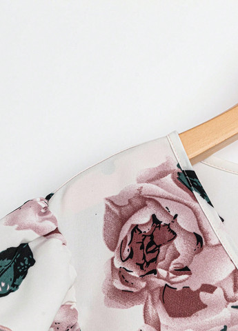 Бузковий літній комплект (блуза, штани) SHEIN