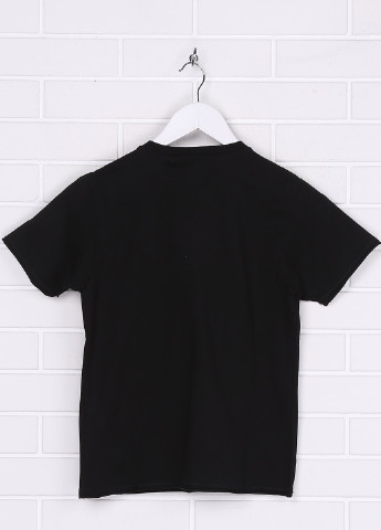 Чорна літня футболка з коротким рукавом John Galliano