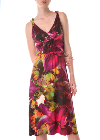 Комбинированное кэжуал платье Apanage с абстрактным узором