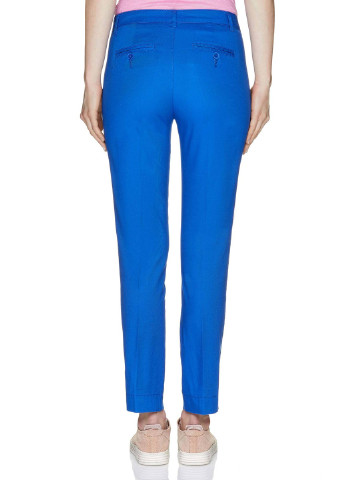 Синие кэжуал демисезонные прямые брюки United Colors of Benetton
