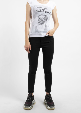 Белая футболка с принтом Ko Samui - (250382593)