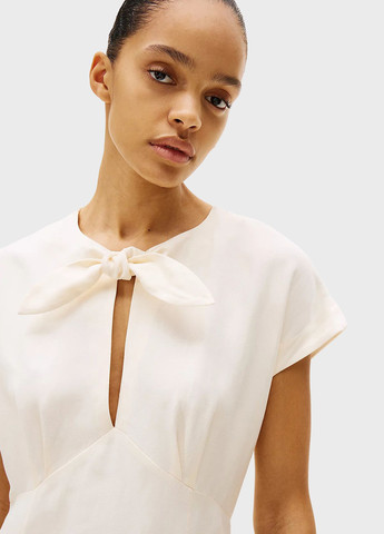 Бежева кежуал сукня а-силует Tommy Hilfiger однотонна