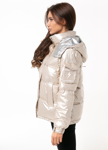 Светло-бежевая зимняя куртка Icon
