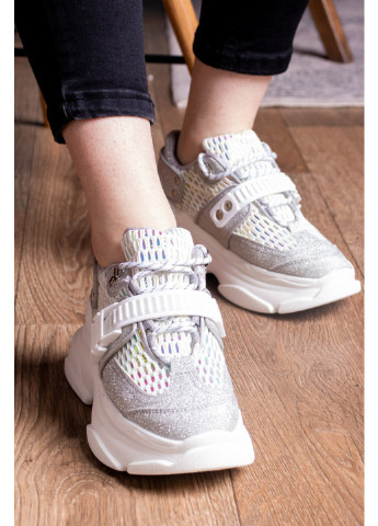 Женские кроссовки Dorky 1707 36 23 см Серебро Fashion серебряные демисезоны (223576474)