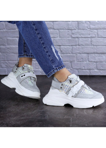 Женские кроссовки Dorky 1707 36 23 см Серебро Fashion серебряные демисезоны (223576474)