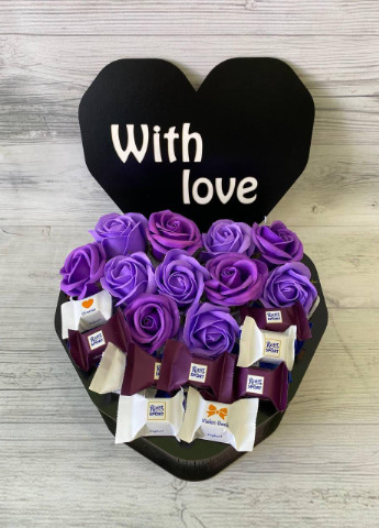 Подарунковий набір Lilac Heart, подарунок на день народження, дружині, дівчині, подрузі, сестрі, мамі. Кукумбер (253654843)