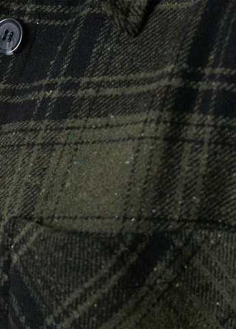 Оливковковая (хаки) кэжуал рубашка в клетку KOTON