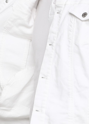 Белая демисезонная куртка Solid