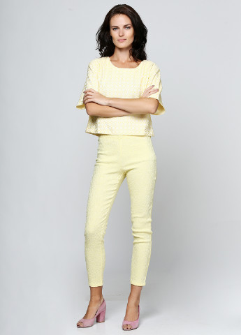 Желтые кэжуал летние зауженные брюки Anonyme