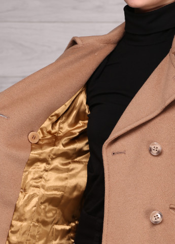 Светло-коричневое демисезонное Пальто на пуговицах Noblesse