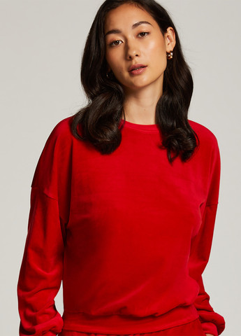 Красный свитшот Hunkemoller однотонный без декора (322185977)