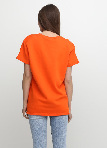 Оранжевая летняя футболка Won Hundred