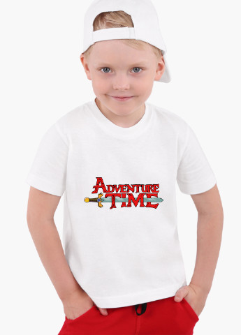 Белая демисезонная футболка детская время приключений (adventure time)(9224-1582) MobiPrint