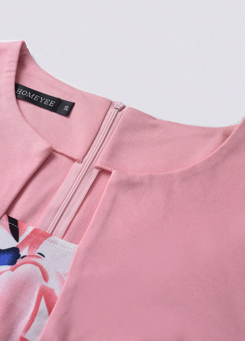 Светло-розовый летний комплект (платье, жакет) SHEIN