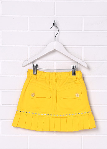 Желтая кэжуал однотонная юбка Blumarine мини
