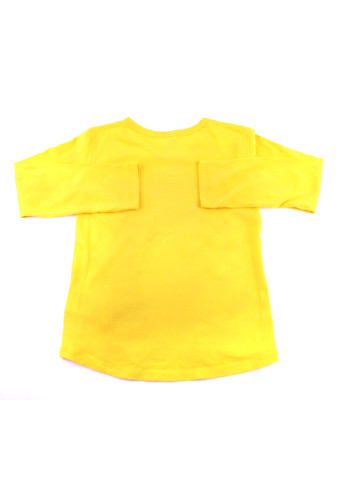 Желтый демисезонный кэжуал лонгслив United Colors of Benetton с надписями