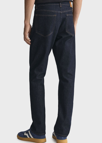 Темно-синие демисезонные регюлар фит джинсы Gant