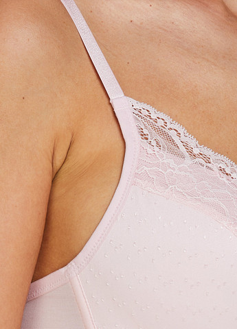 Пудровый минимайзер бюстгальтер Hunkemoller без косточек полиамид, кружево