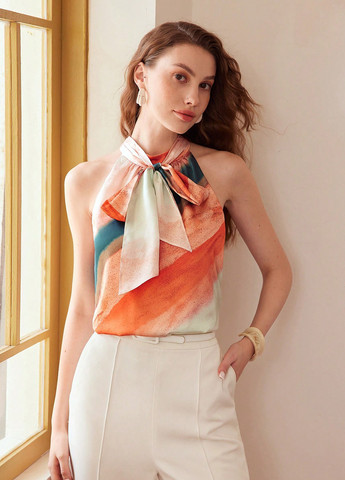 Комбинированная блуза SHEIN