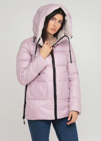 Рожева зимня куртка двостороння Lusskiri