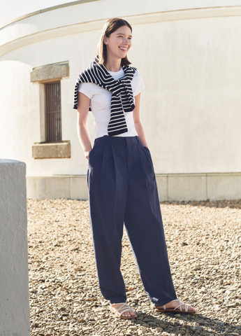 Темно-синій демісезонний пуловер пуловер Uniqlo