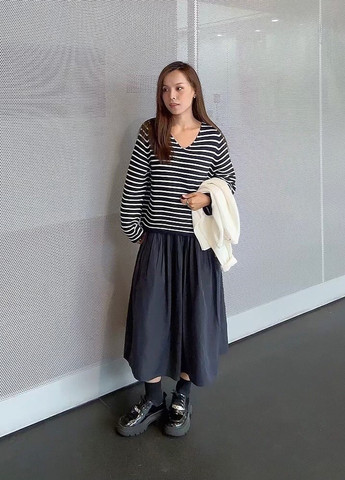 Темно-синій демісезонний пуловер пуловер Uniqlo