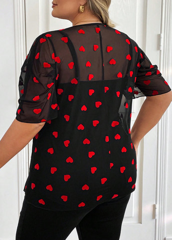 Чёрная блуза SHEIN