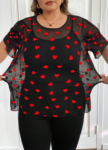 Чёрная блуза SHEIN