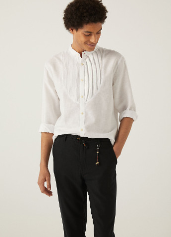 Черные кэжуал летние зауженные брюки Springfield