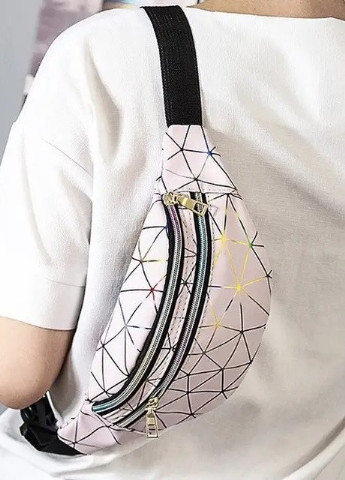 Жіноча бананка на три відділи "ПАВУТИНКА" поясна сумка дитяча золота No Brand (252994925)