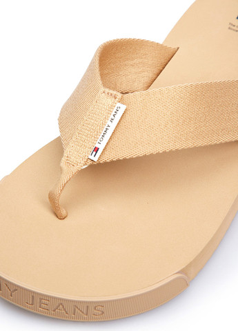 Бежевые кэжуал вьетнамки Tommy Jeans