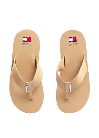 Бежевые кэжуал вьетнамки Tommy Jeans