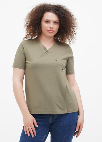 Оливковая кэжуал футболка Minus