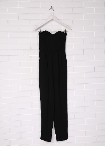 Комбинезон H&M комбинезон-брюки однотонный чёрный деловой