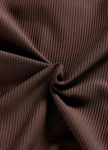 Коричневая кэжуал однотонная юбка SHEIN