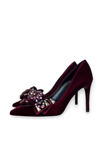 DeiMille Туфли лодочки темно-бордовый з текстиль, италия — демисезон (308023052)