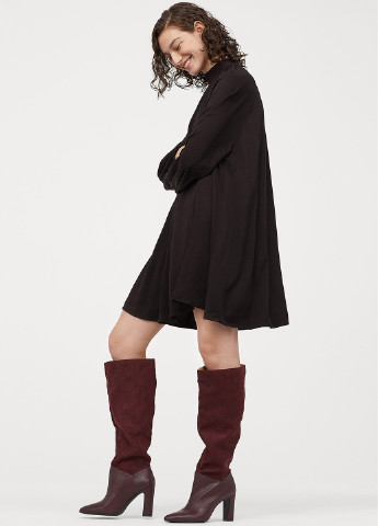 Чорна кежуал сукня кльош H&M