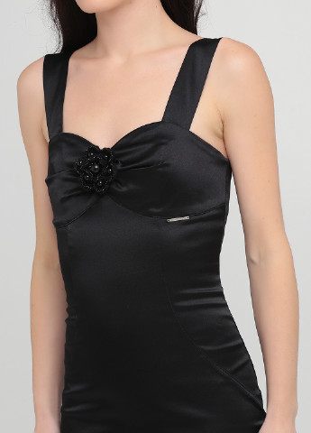 Черное коктейльное платье бандажное Primo Emporio однотонное