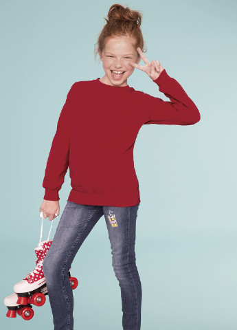 Sol's свитшот однотонный красный кэжуал