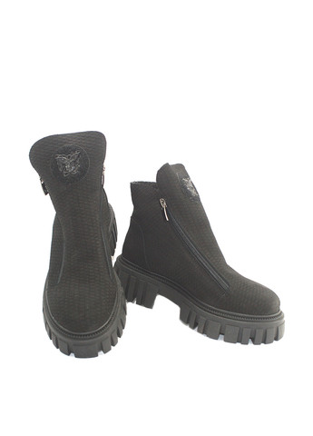 Зимние ботинки Mila с логотипом из натурального нубука