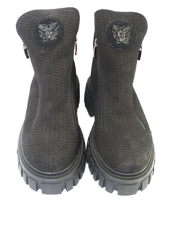 Зимние ботинки Mila с логотипом из натурального нубука