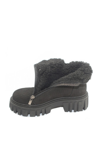 Зимние ботинки Mila с логотипом из натурального нубука