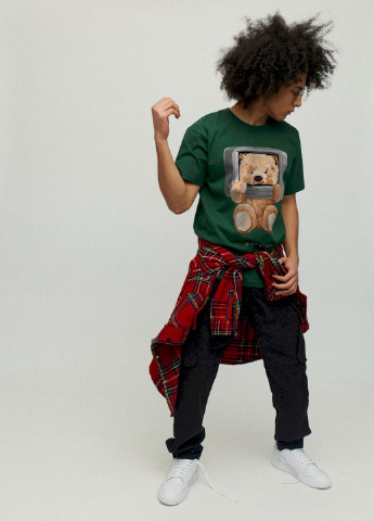 Темно-зелена футболка чоловіча YAPPI