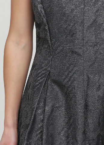 Темно-серое кэжуал платье клеш Rinascimento с абстрактным узором
