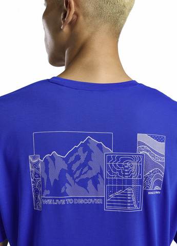 Синя футболка Jack Wolfskin VONNAN GRAPHIC T M