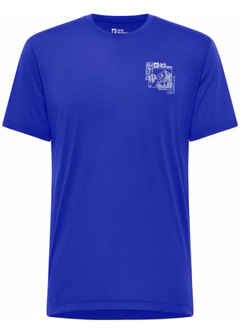 Синя футболка Jack Wolfskin VONNAN GRAPHIC T M