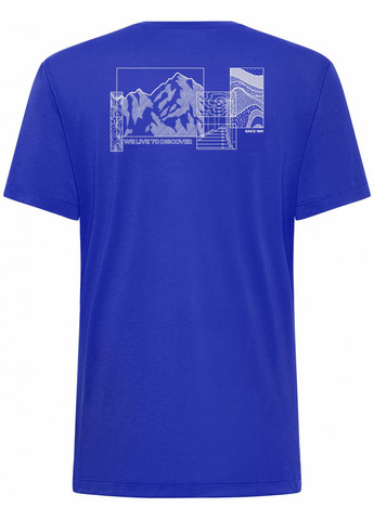 Синя футболка Jack Wolfskin VONNAN GRAPHIC T M