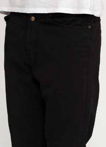 Черные демисезонные со средней талией джинсы Richmond Denim